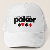 Jag skulle hellre spela pokerhatt - välj färg
