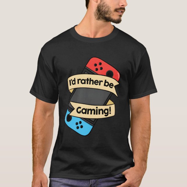 Jag skulle hellre spela. t shirt (Framsida)