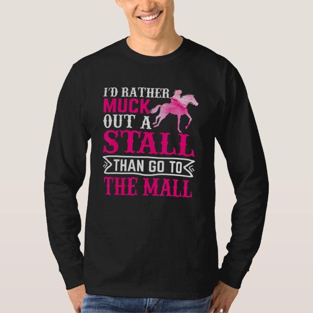 Jag skulle hellre sticka ut från hästhästar. t shirt (Framsida)