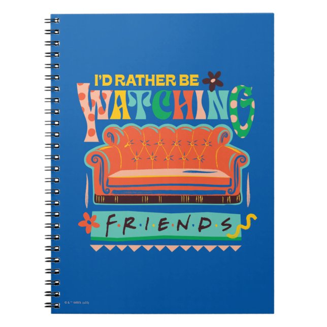 Jag skulle hellre titta på FRIENDS™ Vibrant Grapic Anteckningsbok (Framsidan)