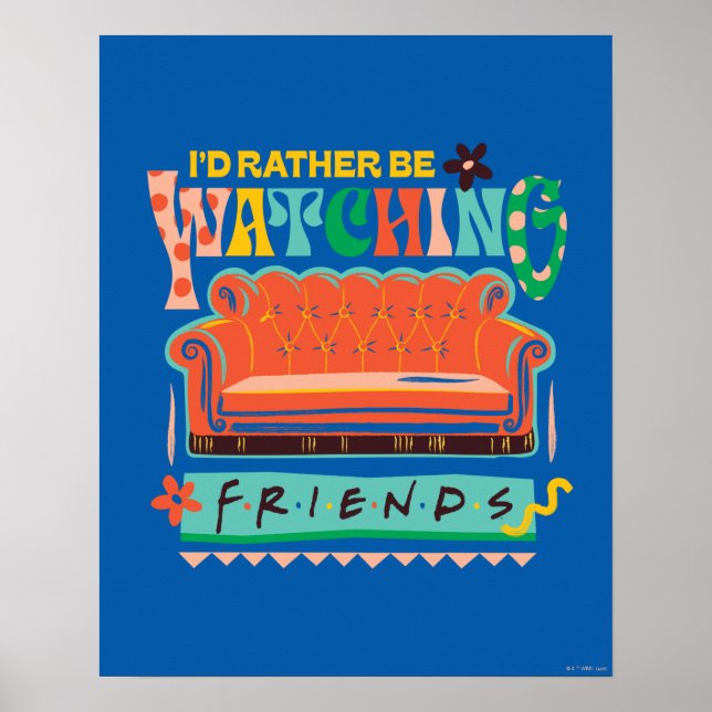 Jag skulle hellre titta på FRIENDS™ Vibrant Grapic Poster (Framsidan)