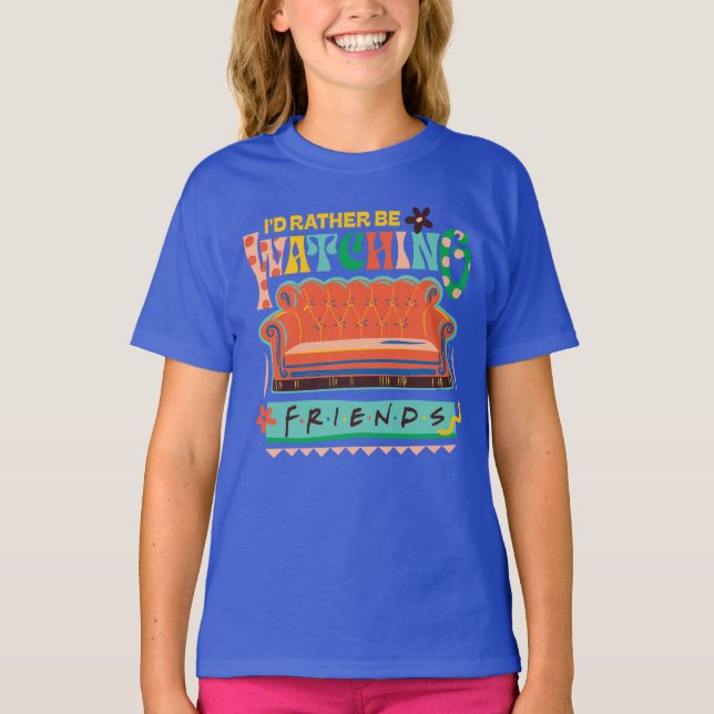 Jag skulle hellre titta på FRIENDS™ Vibrant Grapic T Shirt (Framsida)