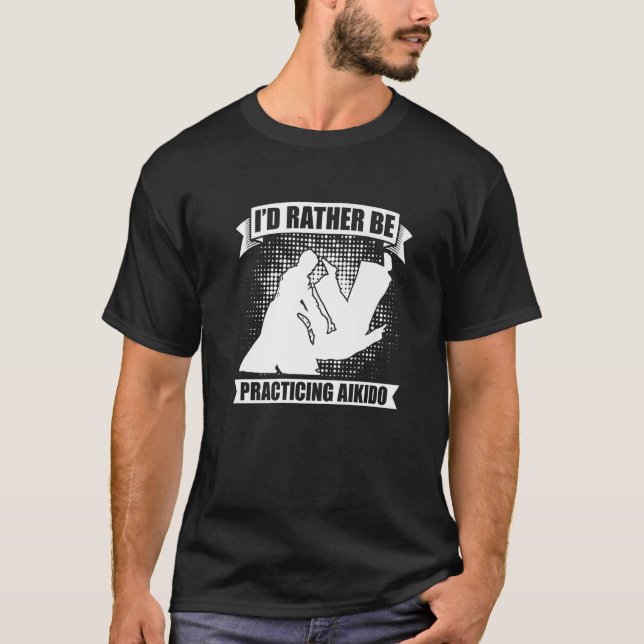 Jag skulle hellre träna Martial Samurai och slåss  T Shirt (Framsida)