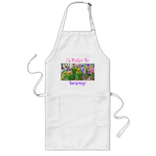 Jag skulle hellre vara ! Apron Långt Förkläde