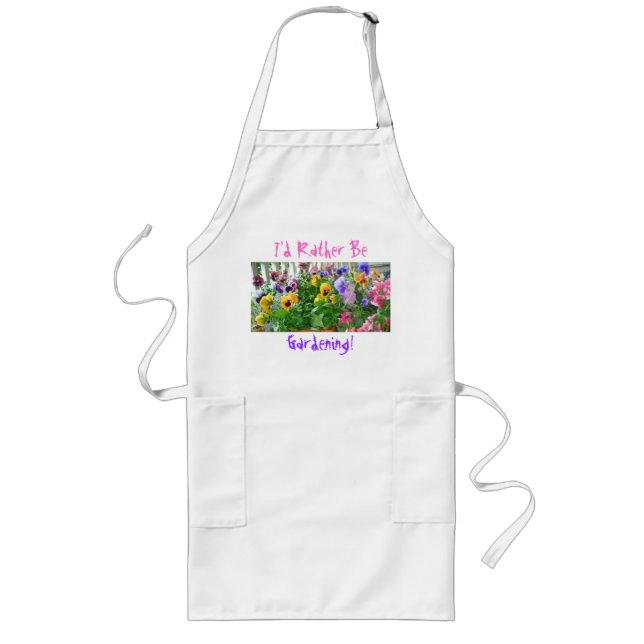 Jag skulle hellre vara ! Apron Långt Förkläde (Framsidan)
