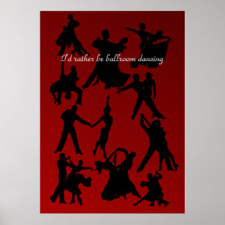 Jag skulle hellre vara Ballroom Dancing Poster