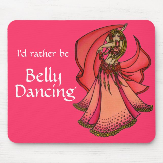 Jag skulle hellre vara Belly Dancing Musmatta (Framsidan)
