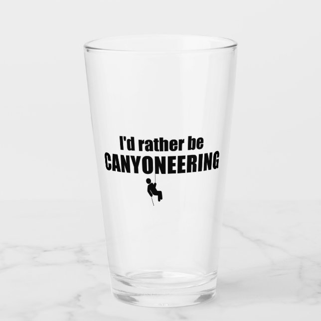 Jag skulle hellre vara canyoneering glaskopp (Framsida)