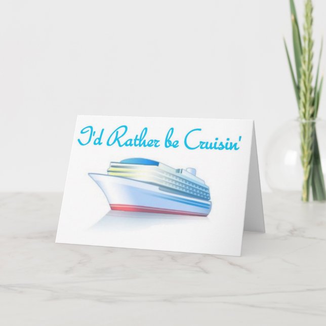 Jag skulle hellre vara Cruisin. Helgkort (Framsida)