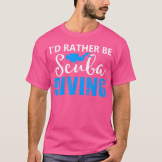Jag skulle hellre vara Dyka Dive Freediver Ocean T Shirt