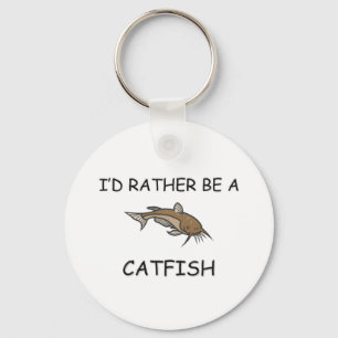 Jag skulle hellre vara en Catfish Nyckelring