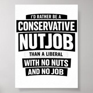 Jag skulle hellre vara en konservativ knäppgök än poster