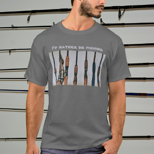 Jag skulle hellre vara fiskedödor och Reel Photogr T Shirt