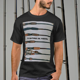 Jag skulle hellre vara fiskedödor och Reel Photogr T Shirt
