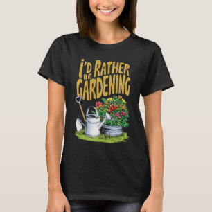 Jag skulle hellre vara . Funny T Shirt