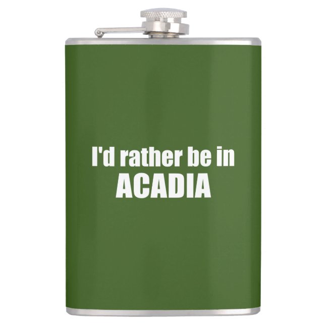 Jag skulle hellre vara i Acadia Fickplunta (Framsidan)