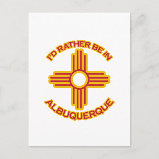 Jag skulle hellre vara i Albuquerque Vykort