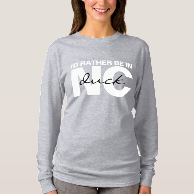 Jag skulle hellre vara i Anka NC T Shirt (Framsida)