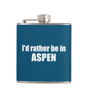 Jag skulle hellre vara i Aspen Colorado Fickplunta