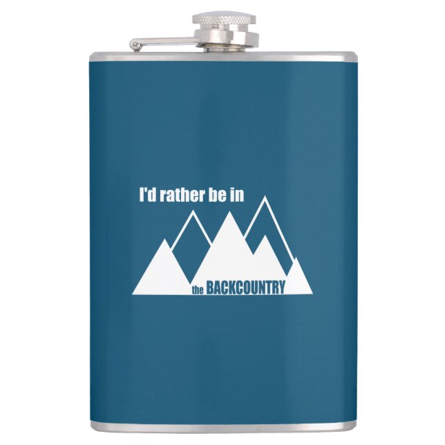 Jag skulle hellre vara i Backcountry Mountain Fickplunta (Framsidan)