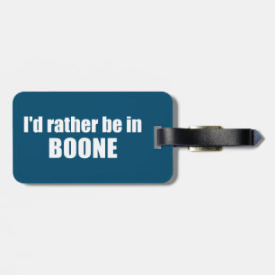 Jag skulle hellre vara i Boone North Carolina Bagagebricka