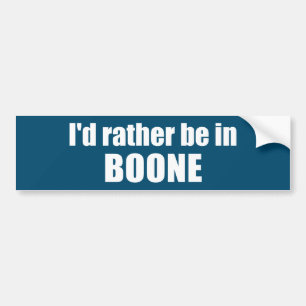Jag skulle hellre vara i Boone North Carolina Bildekal