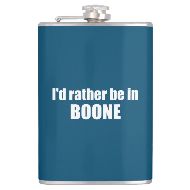 Jag skulle hellre vara i Boone North Carolina Fickplunta (Framsidan)