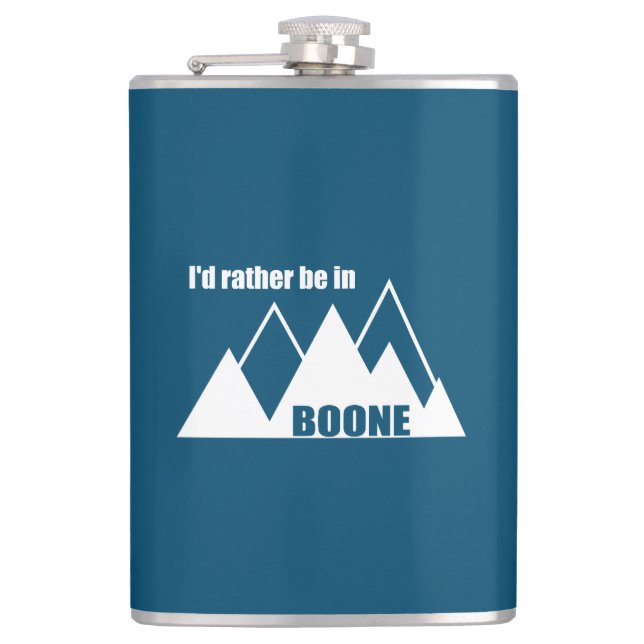 Jag skulle hellre vara i Boone North Carolina Moun Fickplunta (Framsidan)
