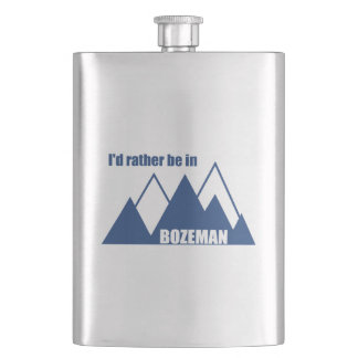 Jag skulle hellre vara i Bozeman Montana Mountain Fickplunta