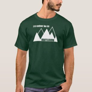 Jag skulle hellre vara i Brattleboro Vermont Mount T Shirt