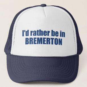 Jag skulle hellre vara i Bremerton Washington Keps