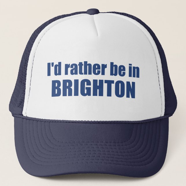 Jag skulle hellre vara i Brighton Utah Keps (Framsida)
