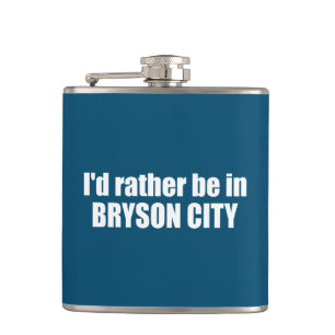 Jag skulle hellre vara i Bryson City North Carolin Fickplunta