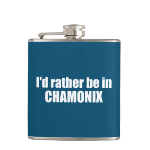 Jag skulle hellre vara i Chamonix Frankrike Fickplunta