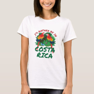 Jag skulle hellre vara i Costa Rica Vacation Souve T Shirt