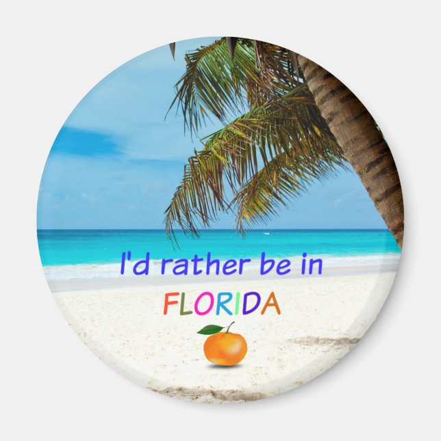 Jag skulle hellre vara i Florida,  Magnet (Framsidan)
