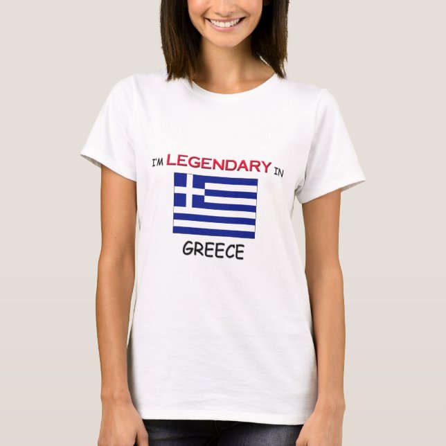 Jag skulle hellre vara i GREKLAND Tee (Framsida)