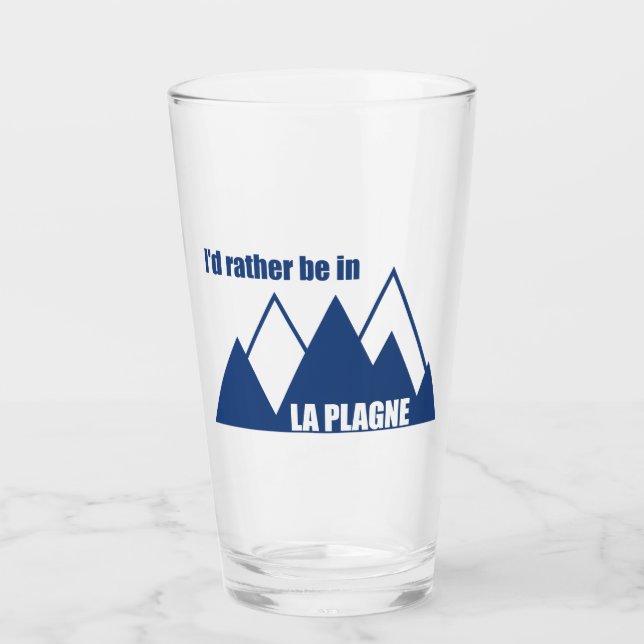 Jag skulle hellre vara i La Plagne Frankrike Mount Glaskopp (Framsida)