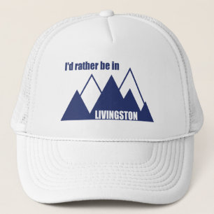 Jag skulle hellre vara i Livingston Montana-berget Keps