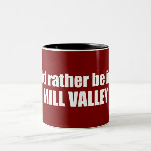 Jag skulle hellre vara i Mill Valley Kalifornien Två-Tonad Mugg