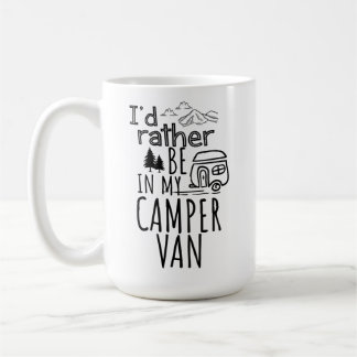Jag skulle hellre vara i min Camper Van Kaffemugg