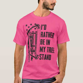 Jag skulle hellre vara i mitt Träd-ställ Camo Hjor T Shirt