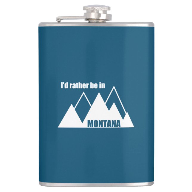 Jag skulle hellre vara i Montana-berget Fickplunta (Framsidan)