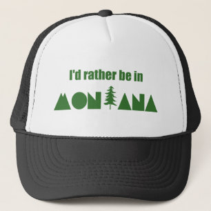 Jag skulle hellre vara i Montana Keps
