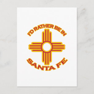 Jag skulle hellre vara i Santa Fe Vykort