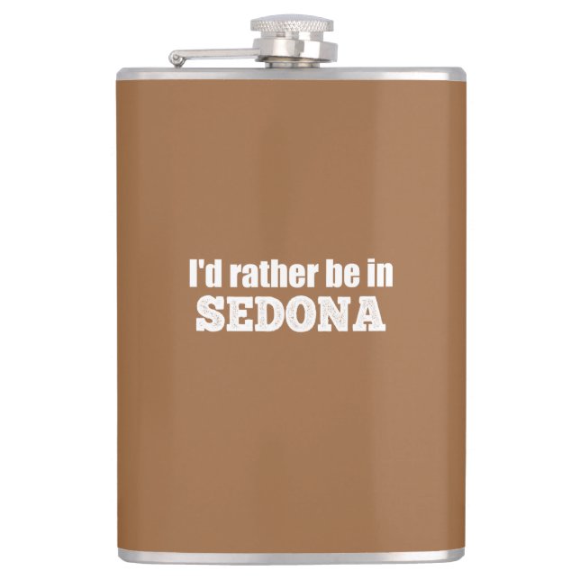 Jag skulle hellre vara i Sedona Fickplunta (Framsidan)