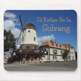 Jag skulle hellre vara i Solvang, Kalifornien Musmatta