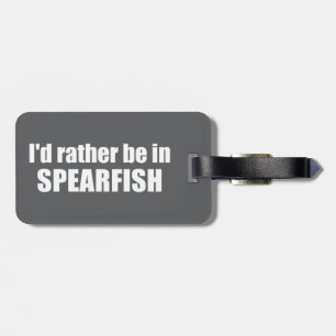 Jag skulle hellre vara i Spearfish South Dakota Bagagebricka