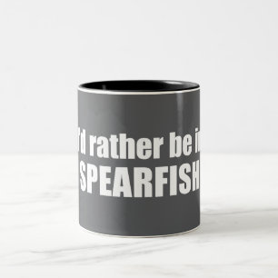 Jag skulle hellre vara i Spearfish South Dakota Två-Tonad Mugg