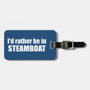 Jag skulle hellre vara i Steamboat Vår Colorado Bagagebricka